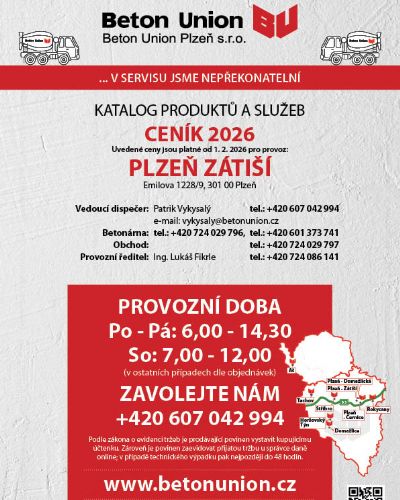 Ceník 2026 - platnost od 1. 2. 2026
